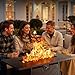 BALI OUTDOORS Propane Fire Pit Patio Outdoor Fire Pit Table Large Firepits for Outside Black