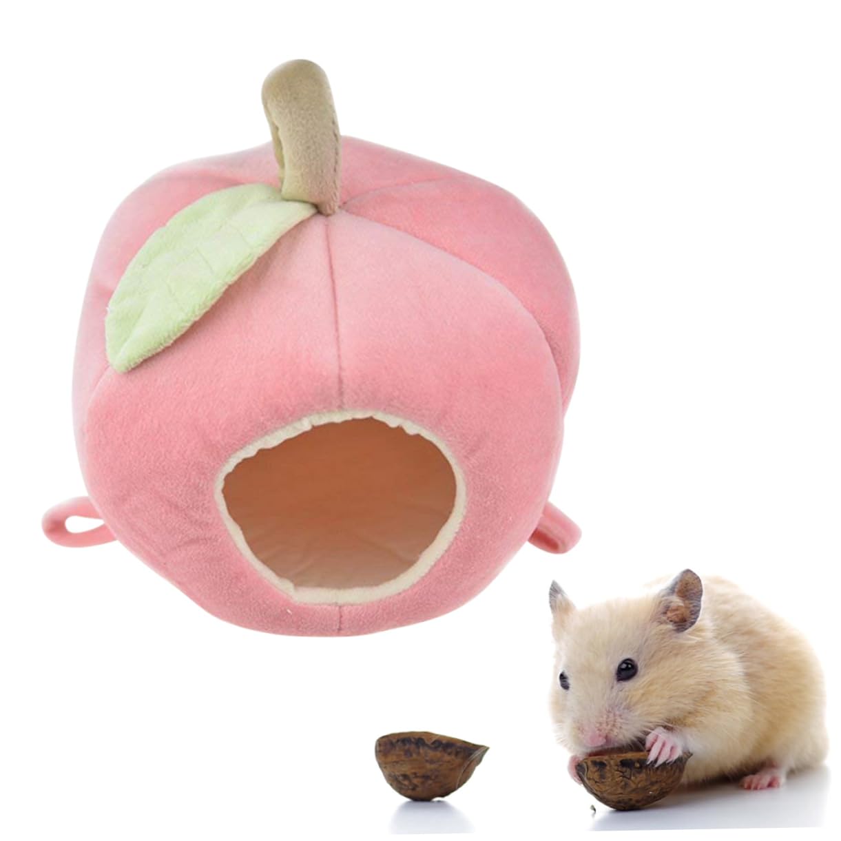 INOOMP 3stücke Hängendes Meerschweinchen Nest Aus Gemütliches Apfel-Design Weiche Gepolsterte Schlafgelegenheit Für Kleine Tiere Für Hamster Chinchillas Und Andere Kleintiere