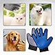 JazRvr 2 Paar Katzenhandschuh, Fellpflege-Handschuhe Für Katzen, Effektive Haarentfernung Mit Katzenbürste Handschuh, Ideal Für Tägliche Fellpflege Und Haustierwäsche, Blau Und Grau