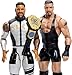Mattel WWE Main Event Showdown Action Figures 2-Pack with Accessory, Series #25 Bron Breakker vs Jey USO Collectible Set, 6-inch