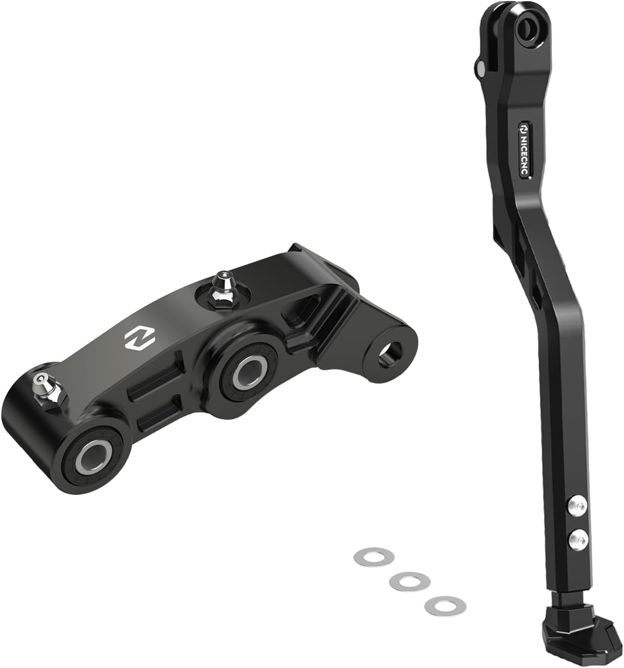 NICECNC 15-50MM Adjustable Kickstand & Rear Shocks Progressive Compatible with Surron Light bee X/S/ L1E,Compatible with Segway X160 X292 See Fitment