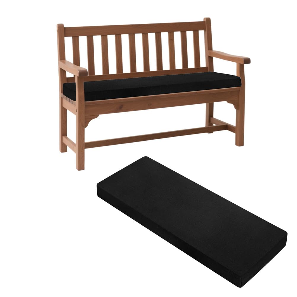 Coussin de banc d'extérieur amovible avec mousse haute densité 180 cm