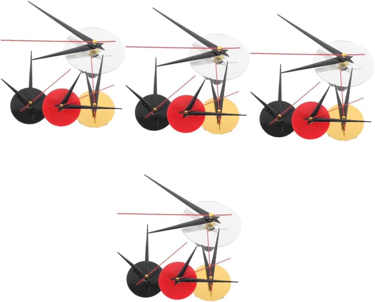 Mikikit 16sets DIY Clock Parts Replacement Clock Mechanism for Repair Acrylic Movement