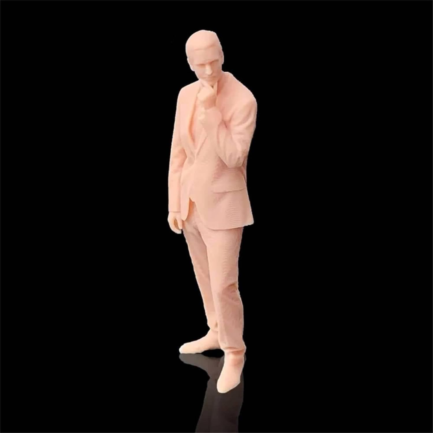 (10 Pcs 1/64 Figure Man Standing Miniature Resin Casual Style Model Garage Kit Need to Be Colored by Yourself
