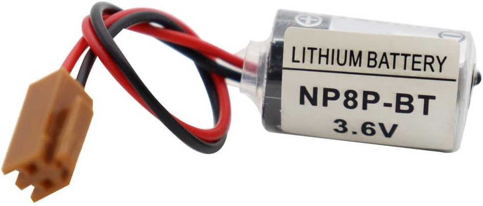 QULONG (3-Pack) NP8P-BT Battery 3.6V 1100MAH PLC Non-Rechargeable Lithium Battery with Brown Plug