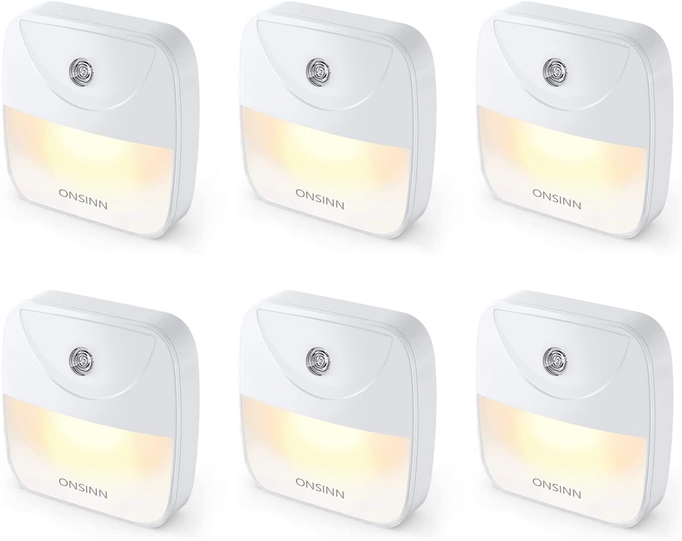 OUNSINN Plug in led Night Light with Dusk to Dawn Twilight Sensor,auto led Night lamp for Kids