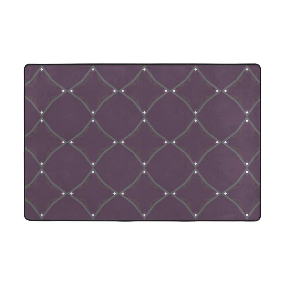 Grand tapis géométrique bleu 160x120 cm en velours de corail épais pour salon