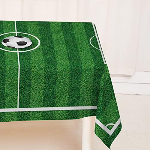 Heyfary Soccer Tablecloth Sport Boy Birthday Themed Party Decoration Baby Shower Home Kitchen Dining Room Table Decor-60×84Inch #TOP4