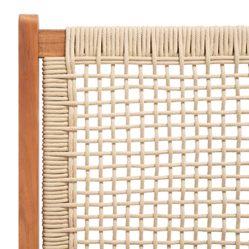 SAFAVIEH Outdoor Collection Kobina Natural Acacia Wood/Natural Rope Foldable Bench (Fully Assembled)