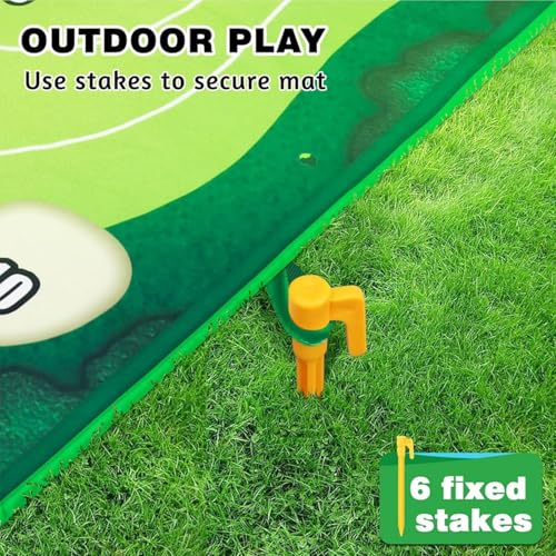 Indoor/Outdoor Golf Training Set: Portable Chipping Mat, Hitting Mat & Practice Aids for Backyard/Home - Image 5