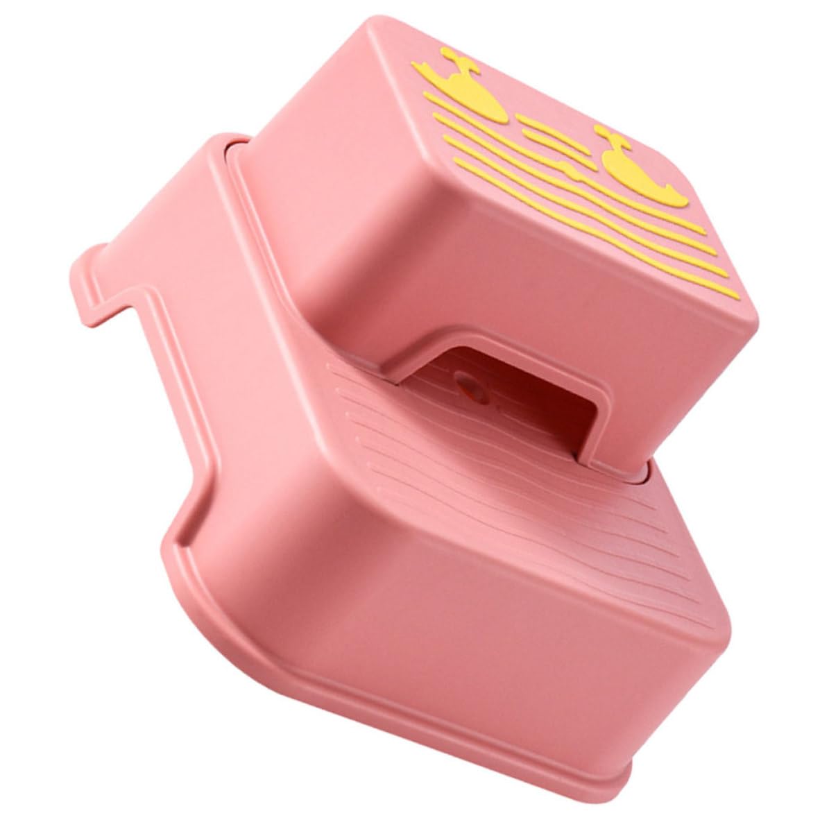 Totority Reposapiés para Baño Taburete Infantil Desmontable Rosa PP TPE Antideslizante Resistente al Desgaste para Pequeños, Baño y Cocina