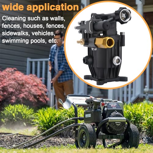 3300 PSI Pressure Washer Pump 3/4\" Shaft Horizontal Power Washer Pump Replacement 2.5 GPM Pressure Pump Replacement for Honda GC160 Power Washer