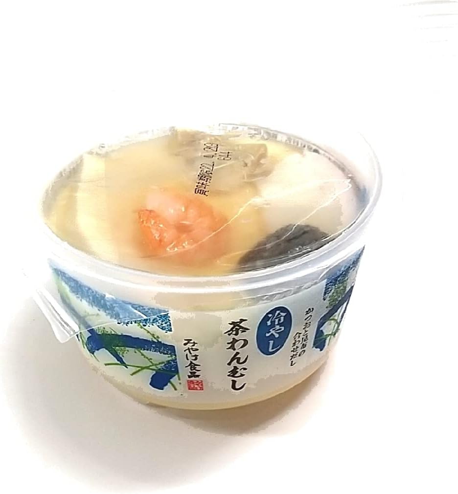 冷やし茶わんむし　海老　かつおと昆布の合わせだし