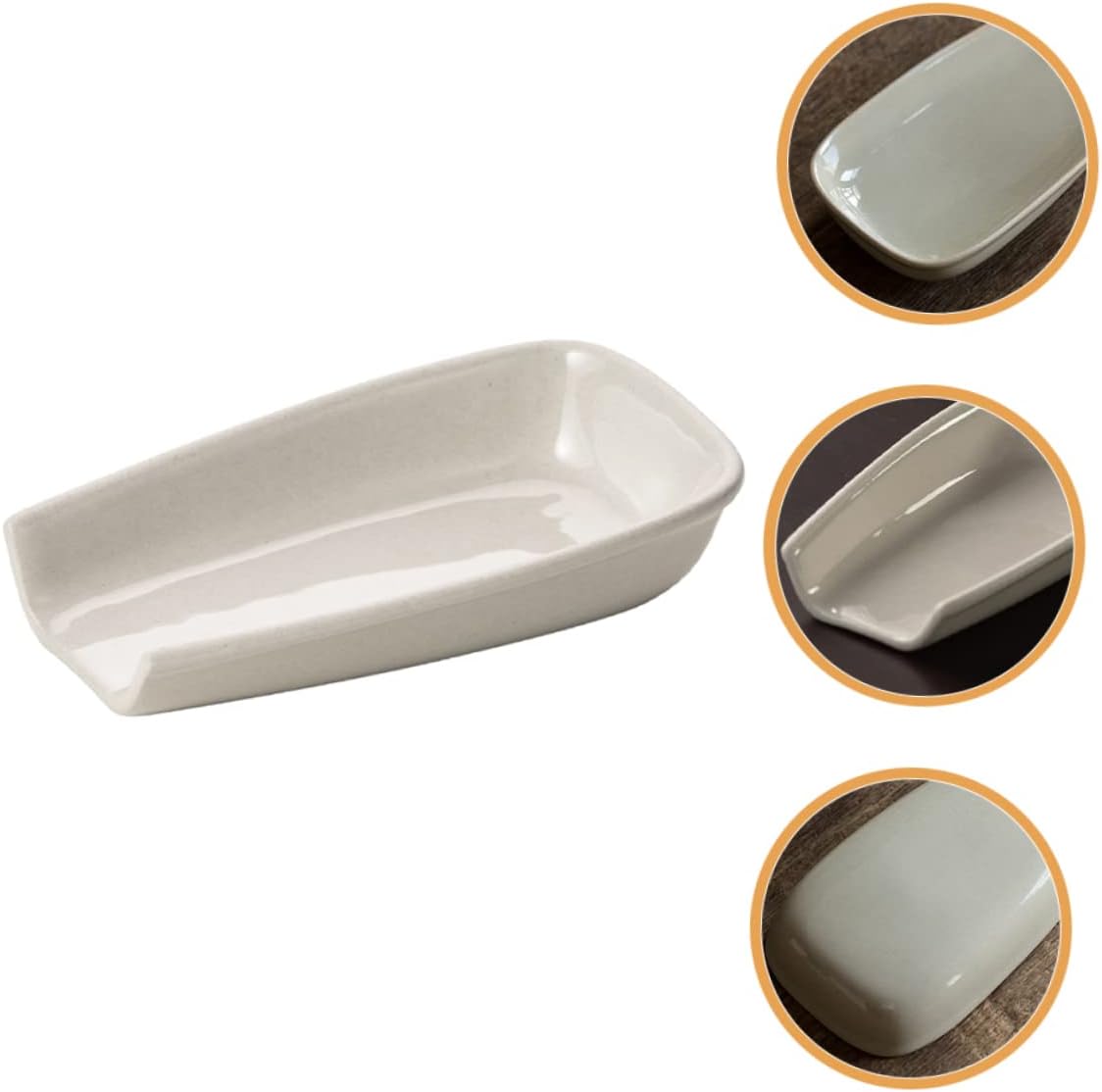 GLEAVI Ceramic Tea Scoop Set Multi-Function Loose Leaf Dispenser Nonstick Teaspoon for Households Vintage Japanese Design for Tea Lovers