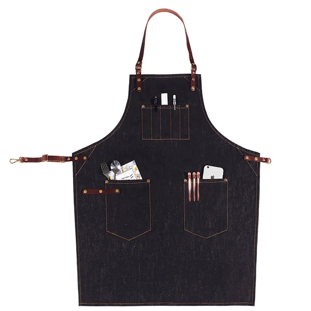 Delantal denim SSDD talla M para barista y peluquería