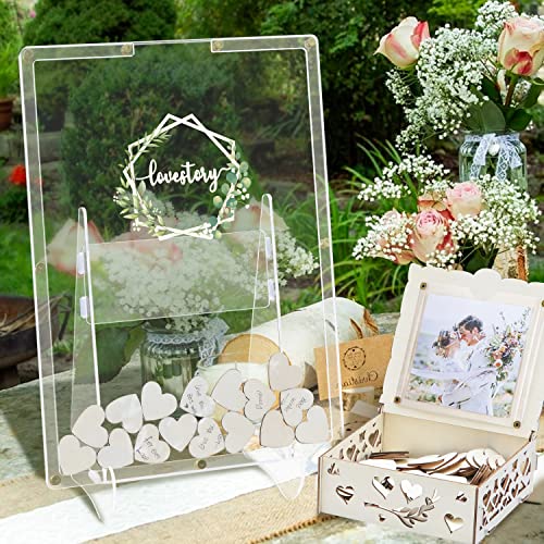 AerWo Wedding Guest Book Alternative, Guest Book Wedding Reception, Acrylic