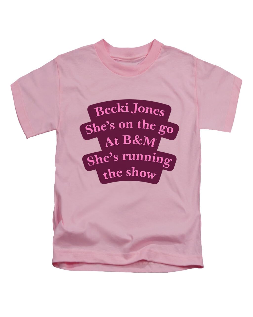 Becki Jones She's on The go Meme Trending Tee T-Shirt Funny Unisex T Shirt Top Baby Pink