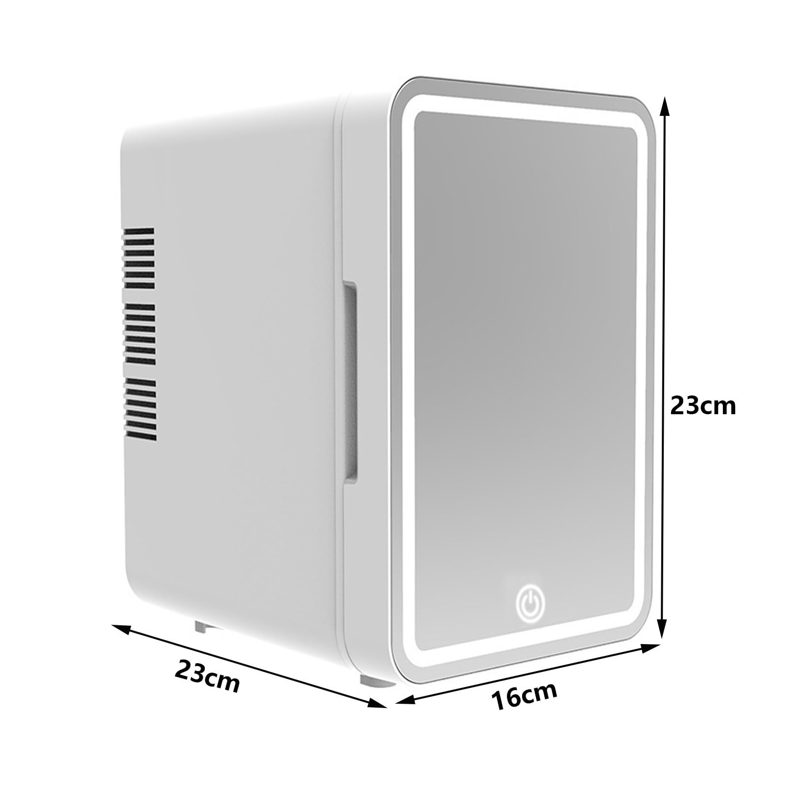 Frigo Maquillage Mini 4L Réfrigérateur Cosmétique avec LED Miroir