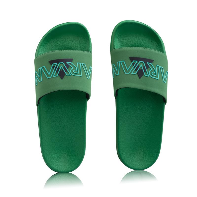 Image of ARVAN Mens Sliders | Lightweight, Anti-Slip & Cushioned Comfort Slides for Casual & Beach Use