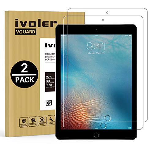 iVoler [2 Pack] Pellicola Vetro Temperato per iPad 9.7 Pollici 2018 / iPad 9.7 Pollici 2017 / iPad PRO 9.7 Pollici 2016 / iPad Air/iPad Air 2, Pellicola Protettiva, Protezione per Schermo