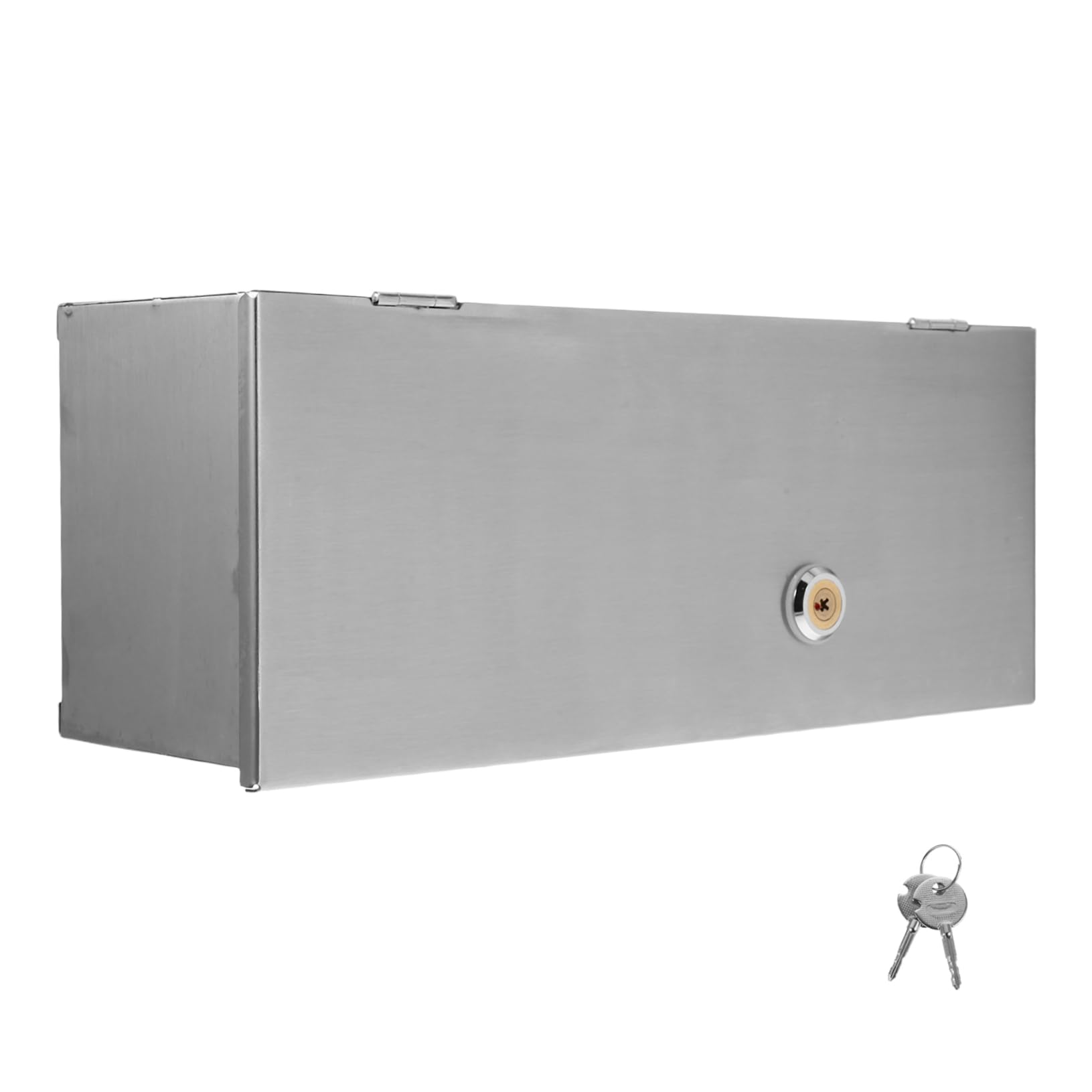 SEWACC Cubierta de Enchufe Tipo 86 Acero Inoxidable Antirrobo Caja Protectora Eléctrica para Interruptores de Pared Hogar Oficina 1 Unidad Segura y Resistente