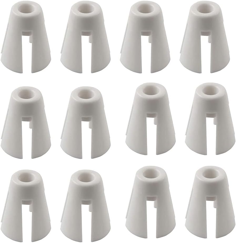 12pcs Coil Claw Thread Spool White Plastic Cone Holder Sewing Accessories DIY Decoration for Janome 644D/744D Overlocker Serger Sewing