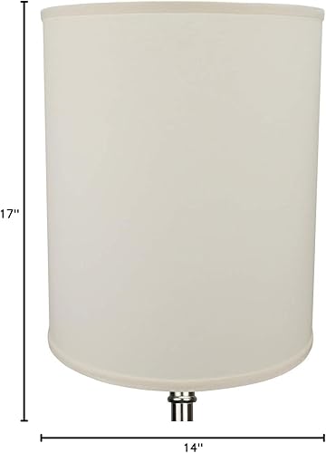 Miniatura 6 de FenchelShades.com Pantalla de tambor cilíndrico de 14 pulgadas de diámetro superior x 14 pulgadas de diámetro inferior de 17 pulgadas de altura,