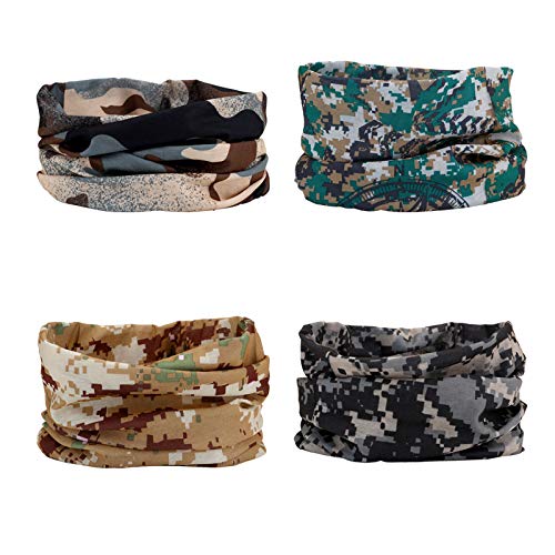Image of Elastic Headwear Bandana Headband Half Face Mask Scarf Neck UV Sun Protection