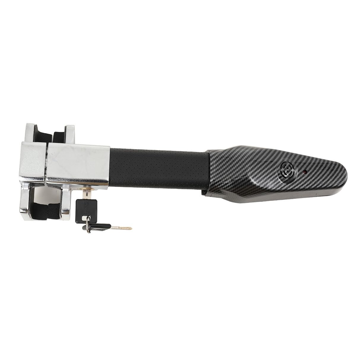 Antifurto Auto con Allarme, 130 dB Blocca Sterzo Automobile Robusto Anti furto di Sicurezza con 2 Chiavi, Universale Bloccaggio volante er Auto, Camper Camion