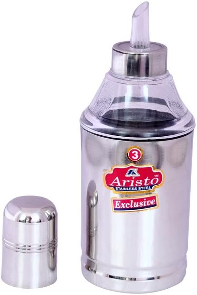 Aristo Stainless Steel Oil Dispenser Jars, 750ml (Silver)
