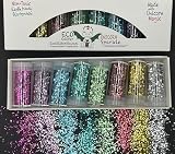 Unicorn Sparkle Association Non-Toxic Biodegradable Glitter, Set of 8 Colors, 24 Grams
