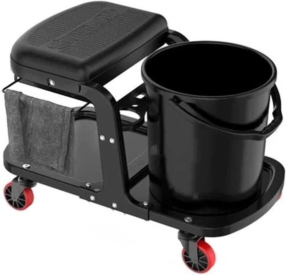 Roller Seats & Creepers Black Car Rolling Repair Stool Tool Garage Work Shop Mechanic Creeper Seat Shop Seat