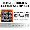 The Craft Guy 63pcs Metal Stamping Kit - Artistic Font 1/8"(3mm) Metal Stamps for Jewelry Making, Number & Letter Stamp Set(A-Z, a-z, 0-9) with Durable Storage Case [Orange] #2