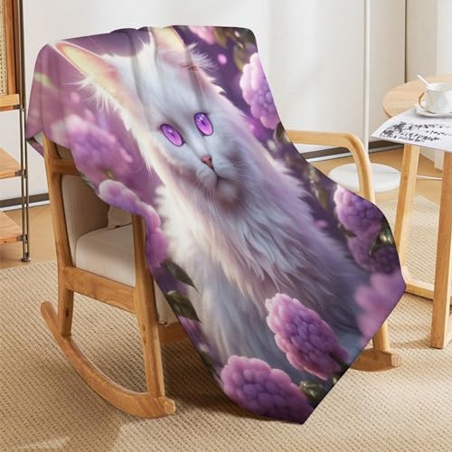 Couverture polaire chat pour réchauffer vos soirées d'hiver - 7
