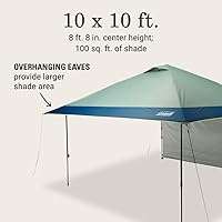 Vista 6 de Coleman Oasis Instant Pop-Up Canopy Tent with Side Wall Attachment, Portable Shelter with Easy Setup & Takedown, Wheeled Carry Bag Included