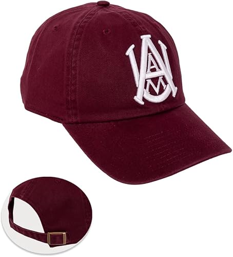 Desert Cactus Gorra de béisbol de la Universidad de Alabama A&M Bulldogs AAMU AAMU Brimmed Embroirderd, gorra de tela ajustable para adultos (estilo