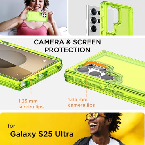AICase for Samsung Galaxy S25 Ultra Case Clear,Heavy Duty Durable 3-Layer Crystal Transparent [Not Yellowing][Military Grade Drop Protection] Shockproof/DropProof Protective for S25 Ultra 6.9" 2025_2 by AICase - Used condition - Image 5