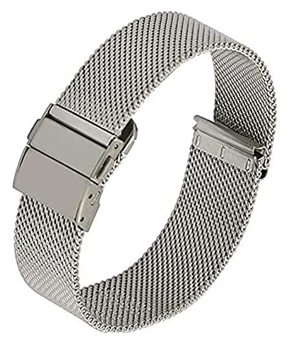 Watch stracles acier inoxydable argent 20mm pour remplacer votre bracelet - 4