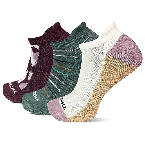 Image of Merrell Unisex Adult Cushioned Low Cut Tab Socks (3-Pair)