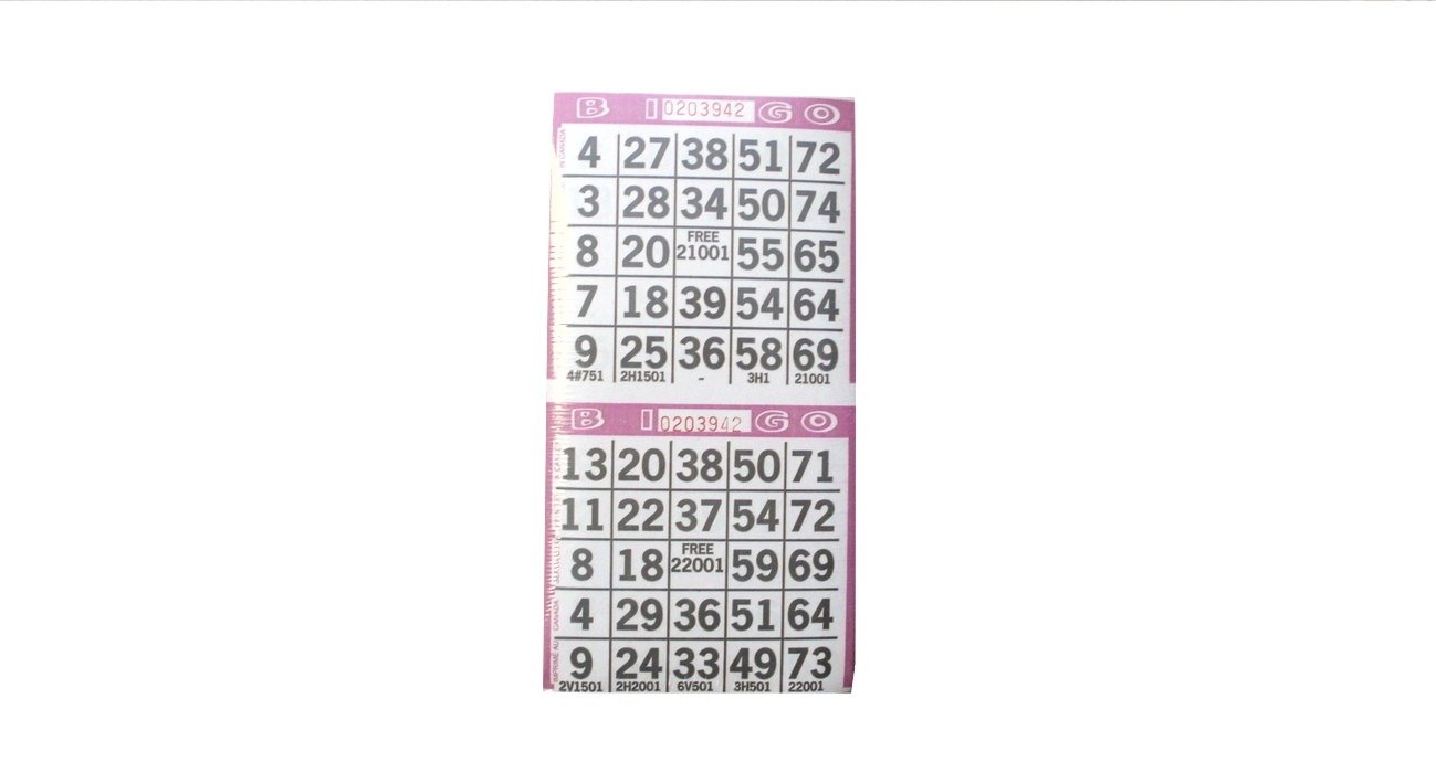 Double Faced Bingo Paper (Purple)