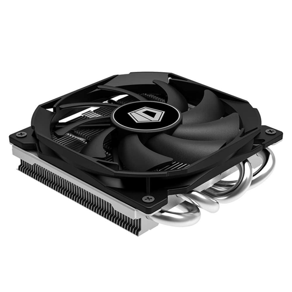 ID-COOLING IS-30 30mm Height Mini-ITX Low Profile Cooler with 92x92x12mm Slim Big Airflow Fan, Black Color Theme, AM4 and LGA115X, TDP 95W