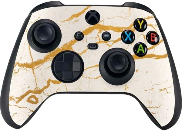 Skinit Decal Gaming Skin Compatible with Xbox Series X Controller - White Marble Design