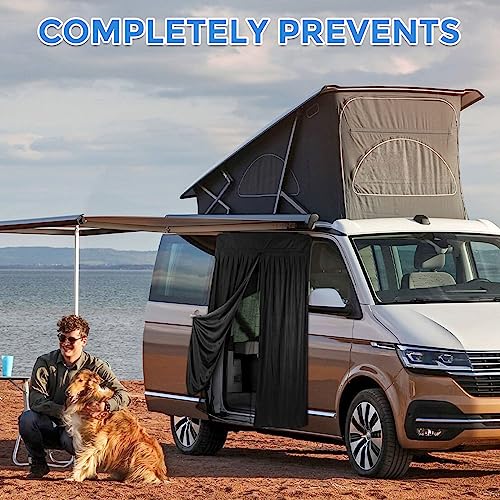 Couche double moustiquaire van Ford Transit Custom H1 contre insectes latérale