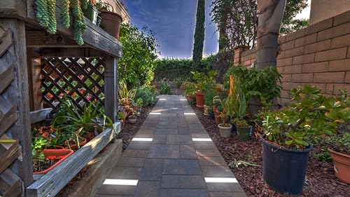 Image of LUMENGY Paver Light 6x9 Inch (5.82x8.85), 5000K Daylight, Glare-Free Brick Lighting for Driveways, Walkways, Pool Decks and Patios, 12V Hardwired, IP67 Waterproof, Drive-Over Rated