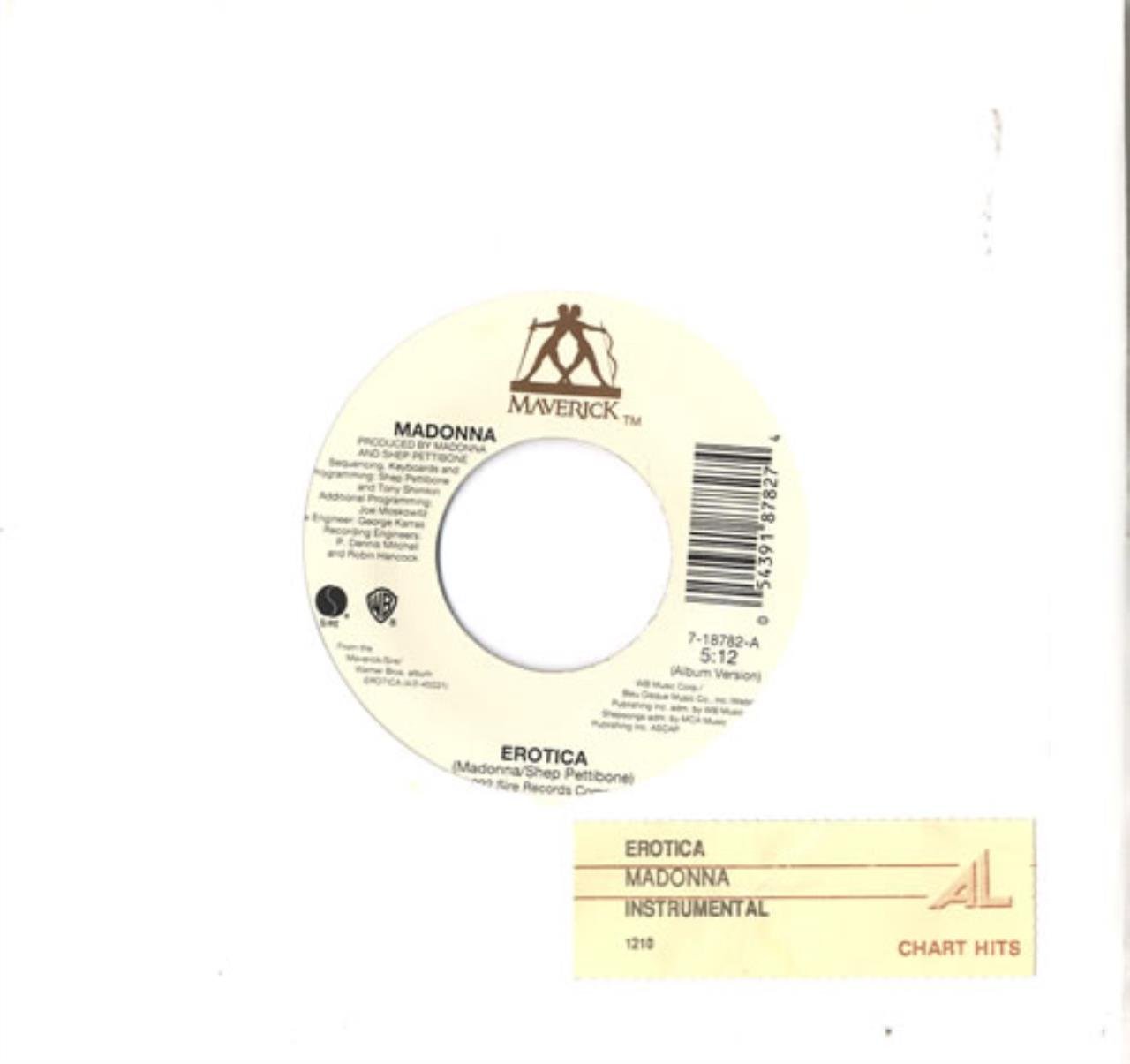 EROTICA 7 INCH (7" 45) US MAVERICK 1992