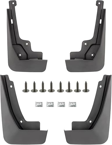 Juego de 4 guardabarros delanteros y traseros (lado del conductor y del pasajero), protectores contra salpicaduras para Chevy Blazer Base L, LS LT