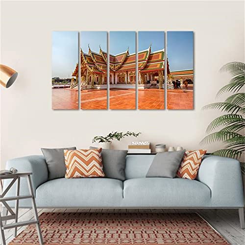 akia Wall Art For Living Room Wall Decor For Bedroom Poster Phra That Choeng Chum Temple Paintings Prints Artwork Bathroom Decorations Canvas Prints Hang Pictures Office Home Decor Works
