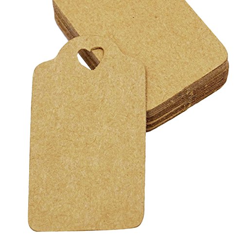 Étiquettes de coup en kraft trouées avec ficelle pour étiqueter facilement 1000 pièces