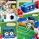LumenVela Tischkicker, 55 × 31 Kickertisch Kinder Mini Tischfussball Kinder Interaktive Tischfußball mit 6 Fussball, Handpunktezähler, Aufkleber, Fussball Geschenke Jungen für 4 5 6 7 8 9 10 Jahre