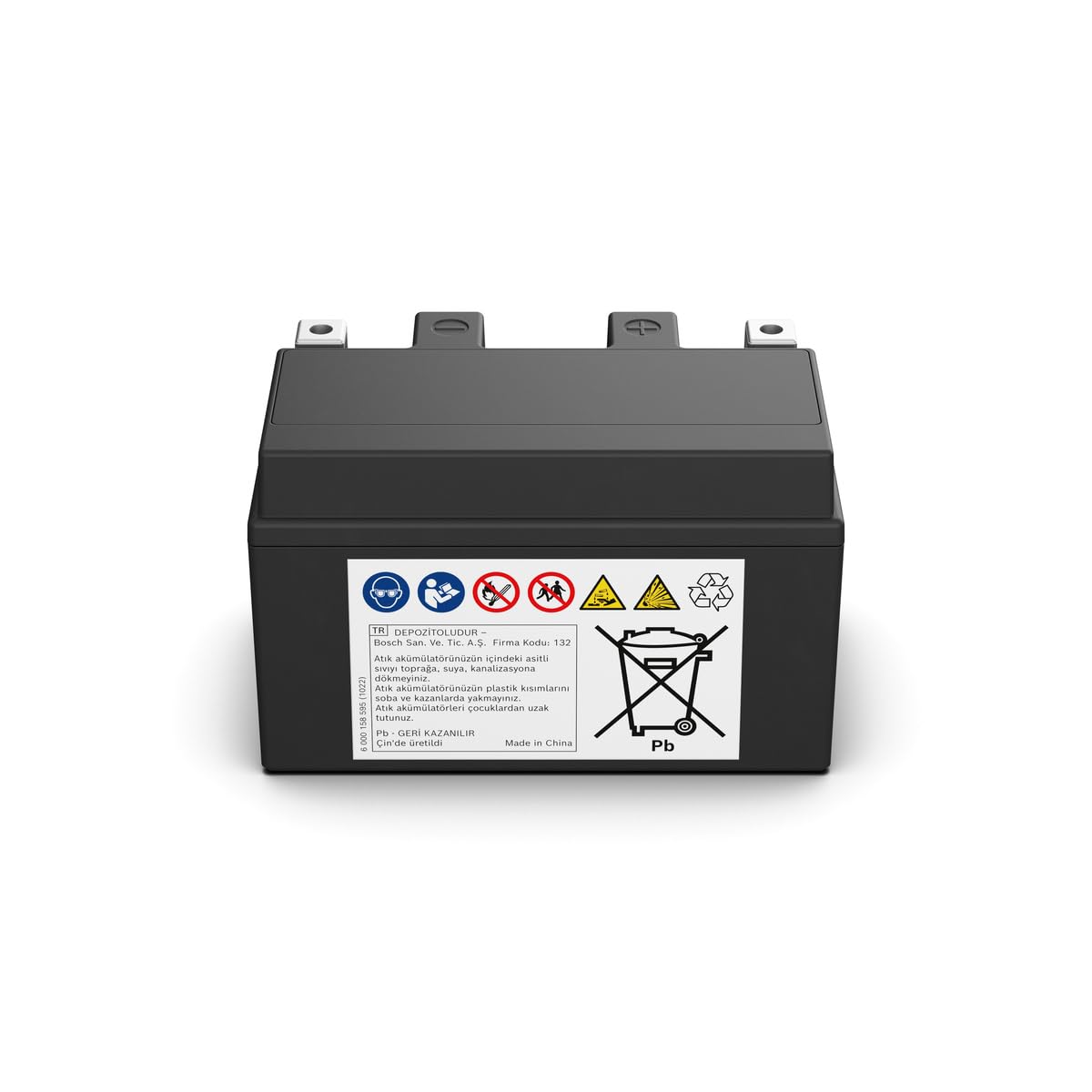 Bosch FA114 - Batteria AGM per motocicli - 12V 150A 8,6Ah - Adatta per moto, motociclette, enduro, scooter, quad, moto d'acqua - Compatibile M6011, BTZ10S